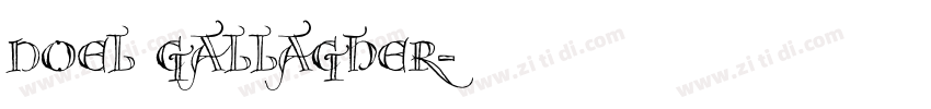 Noel Gallagher字体转换